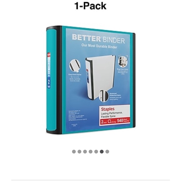 Staples 2” 3-ring binder - Picture 6 of 6